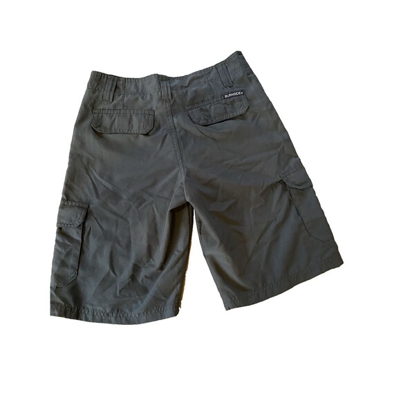 Burnside Shorts Boys Size 18 Waist 28 Gray Cargo Hybrid Quick Dry Swim Short - Picture 2 of 9